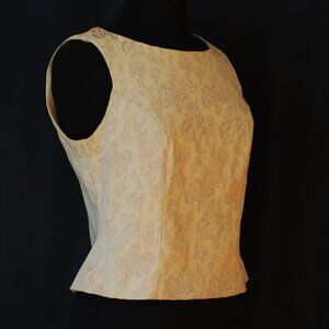 Ces Astuces Astu Sleeveless Brocade Top - France